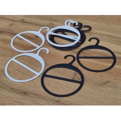 Вішалка-плечики для шарфа d133 (чорна)